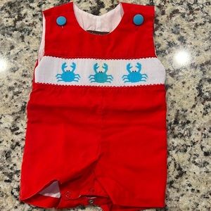 Stitched & Smocked romper